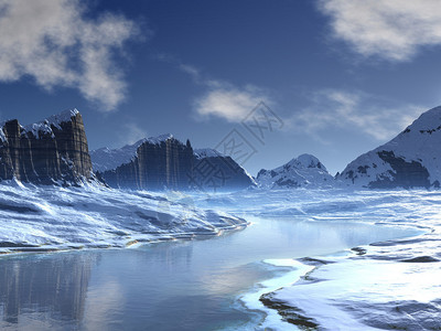冻结河谷图片