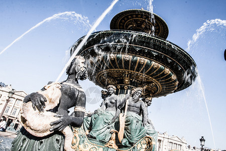 巴黎协和广场的喷泉H图片