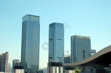 广东省深圳市现代摩天大楼富江区办公图片