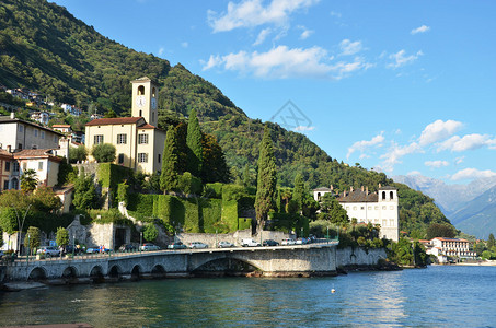 著名的意大利湖科莫的高清图片