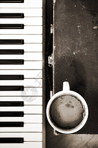 单色图像咖啡音乐背景图片