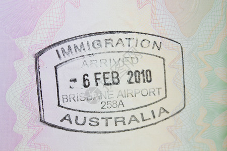 孤立的护照邮票标志图片