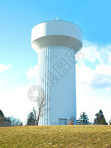 水塔背景图片