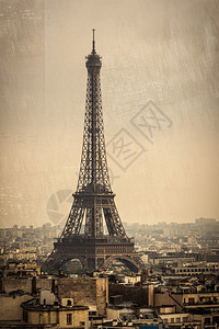 在法国巴黎的埃菲尔铁塔图片
