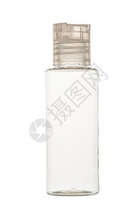 白色背景的化妆品用空干净塑料瓶图片