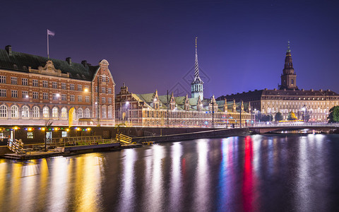 哥本哈根丹麦城景在克图片