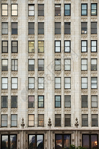 密歇根大街上芝加哥顶楼的典型艺术图片