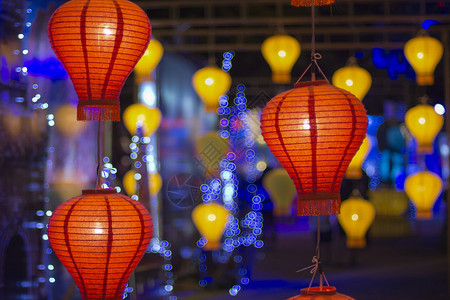 元宵节的亚洲灯笼图片