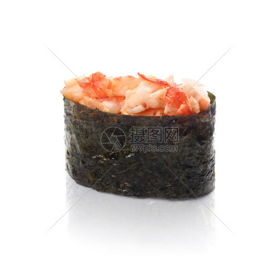 夏片寿司螃蟹图片