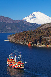 富士山和阿智湖图片