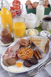 传统的爱尔兰早餐图片