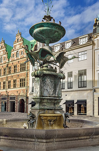 斯托克不老泉位于丹麦哥本哈根市中心图片