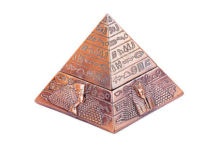 埃及金字塔白色背景图片