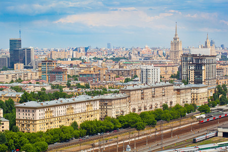 莫斯科城市地貌城市的历图片