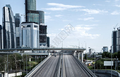 俄罗斯国际商务中心莫斯科城市附近高速公路Moscow图片