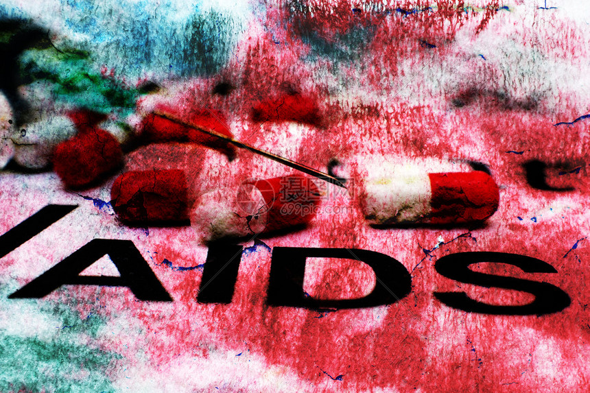 Grunge背景上的艾滋病概念高清图片下载-正版图片504837991-摄图网