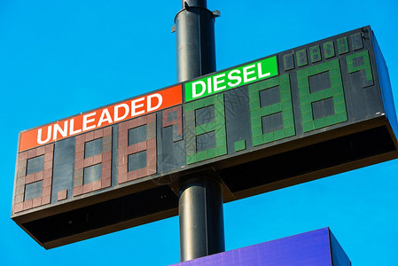 美国加油站大型LED图片
