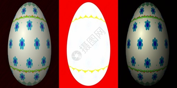 三个复活节鸡蛋有明确的背景图片