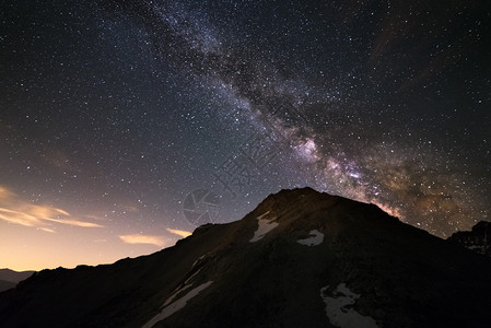 银河系和星空的美貌和清晰度图片