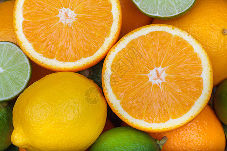 新鲜橙子柑橘类水果图片
