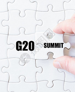 G20SUMMIMT字词的最后拼图背景图片