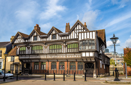 英格兰南安普敦市中心Tudor图片