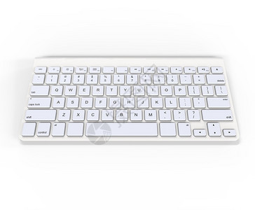 白色背景的白键盘数字和印刷设计的理想图片
