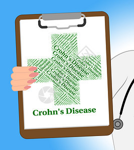 Crohn代表地区肠炎图片