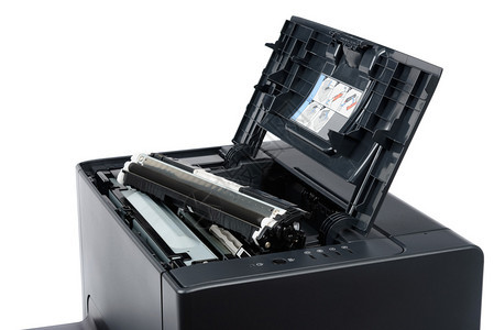 黑色墨盒在激光打印机上图片