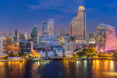 曼谷泰国在ChaoPhra图片