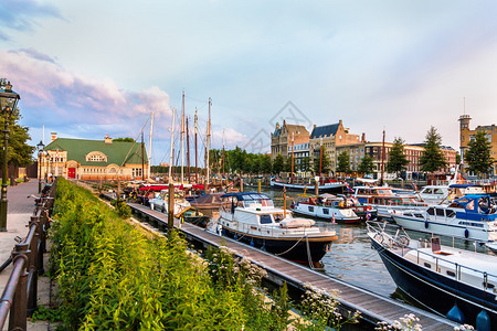 Veerhaven港口在鹿特丹荷兰图片