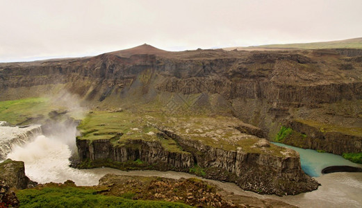 冰岛公园的大型瀑图片