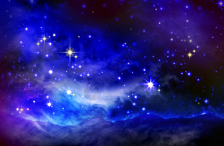 夜空中最亮的星图片