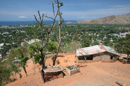 东帝汶南部东南部帝力市附近地貌景观的一桩丑闻背景图片