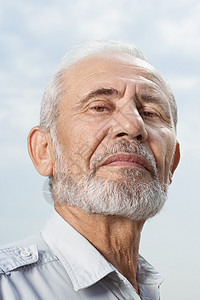一个大胡子男人的肖像背景图片