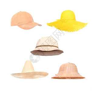 用于夏季活动的头盔帽子就位以方便面部插入用白色背图片