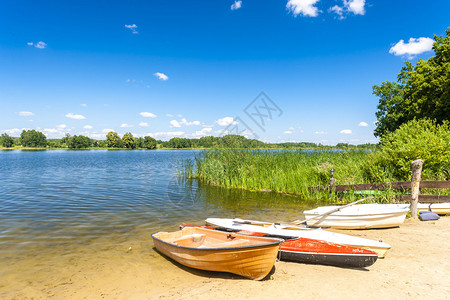 波兰Wojnowo附近的Dus湖WarmianMasurian东图片