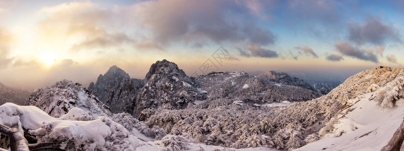 冬季黄山雪景图片