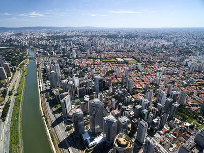 巴西圣保罗边际皮涅罗斯鸟瞰图图片