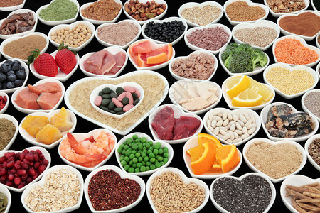 大型健身和健康高蛋白超级食品图片