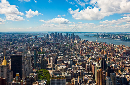 美国纽约曼哈顿曼哈丹背景图片