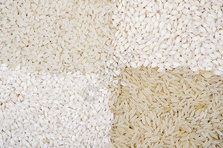 稻米背景未经烹煮的原生谷物宏观结业大米的各种颜图片