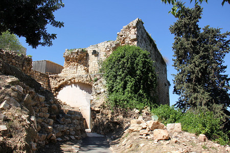 古代堡垒叶希安十字军城堡十三世纪图片