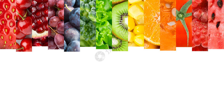 水果和蔬菜健康食品概背景图片