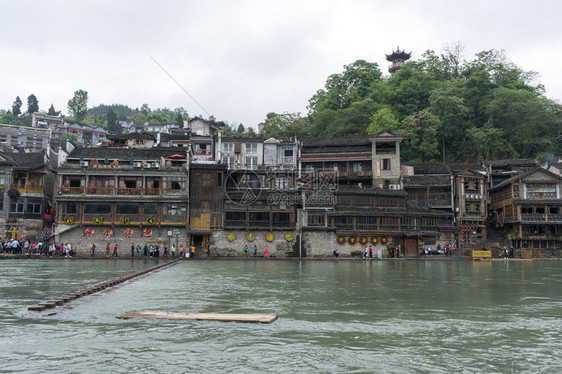 富江古城土头江河风景老城建筑沿图片