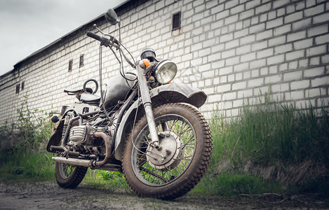 苏联时代的旧摩托车M图片