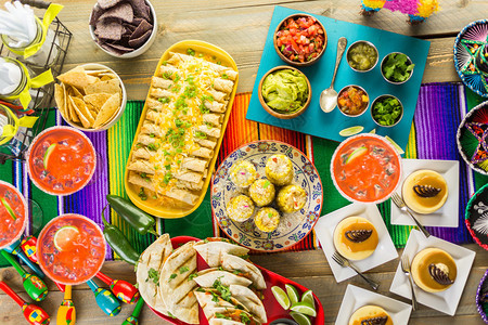 与墨西哥传统食物共图片