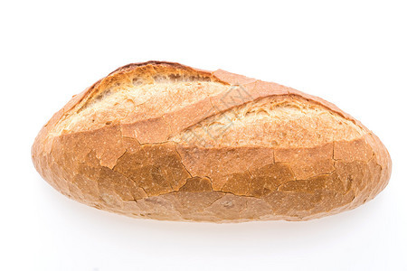 孤立在白色背景上的酸面包背景图片