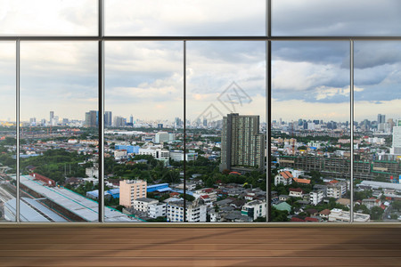 现代办公楼的窗户背景图片