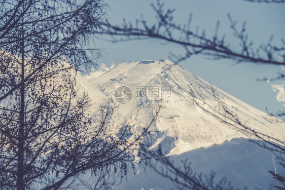 从日本红塔看富士山图片